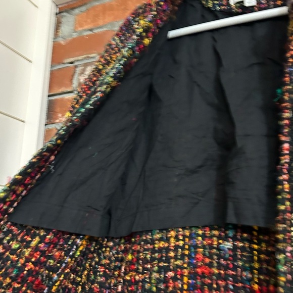Anthropologie Ett Twa Multicolor Tweed Women's Coat Size XS - Picture 10 of 16